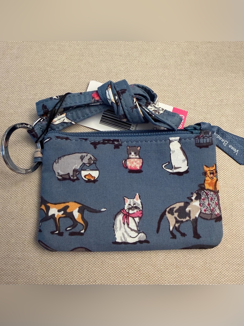 Vera Bradley Lanyard and Zip ID in Cat’s Meow Pattern NWT